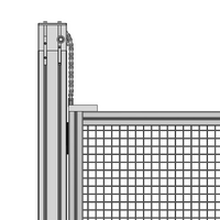 56-300-1 MODULAR SOLUTIONS DOOR PART<BR>PARALLEL GLIDE-ROLL ELEMENT